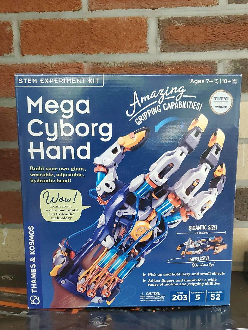 Mega Cyborg Hand STEM Experiment Kit - Blue & White
